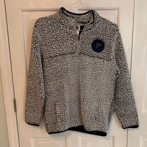 NHL Gray Sherpa Zip Pullover
